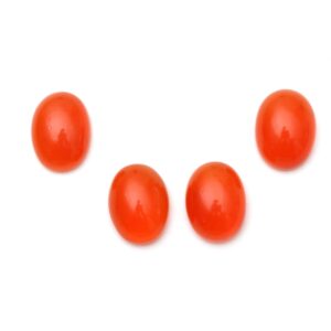 Natural Carnelian Oval Cabs Loose Gemstone 12x16 mm Excellent Color And Luster Orange Carnelilan Gemstone Cabochon  2 Pair ( 4 Pieces )