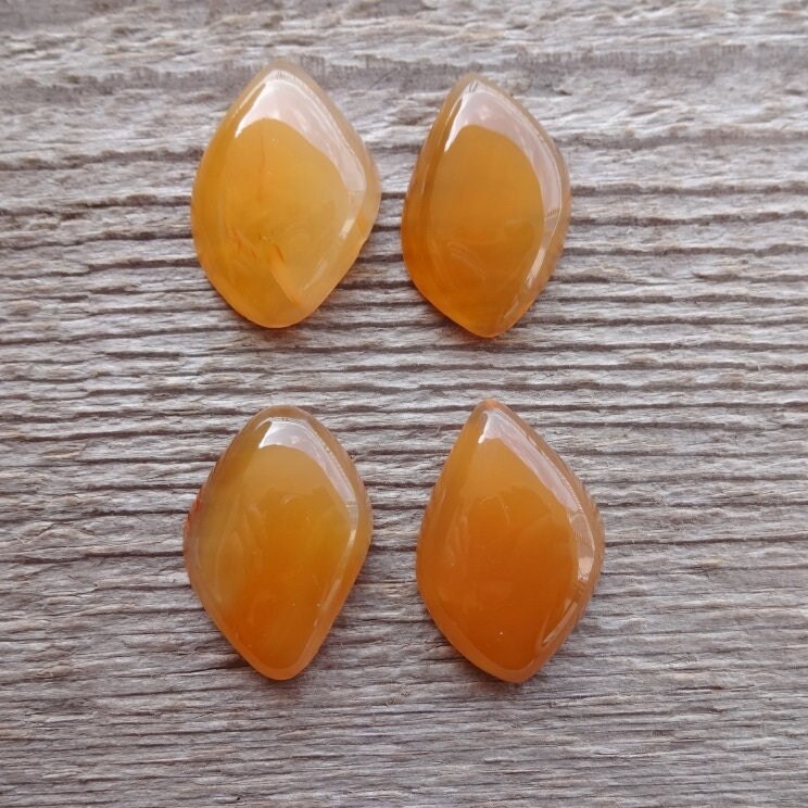Orange Carnelian Chalcedony Cabochon