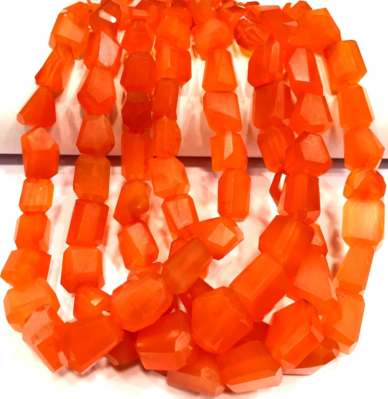 Aaa Quality~~natural Carnelian Faceted Nuggets Beads Step Cut Nugget Shape Beads Carnelian Gemstone Beads Great Luster Carnelian Beads.