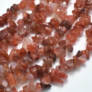 Carnelian Beads, 4-9mm Chips Beads, 30 Inch (182005001)