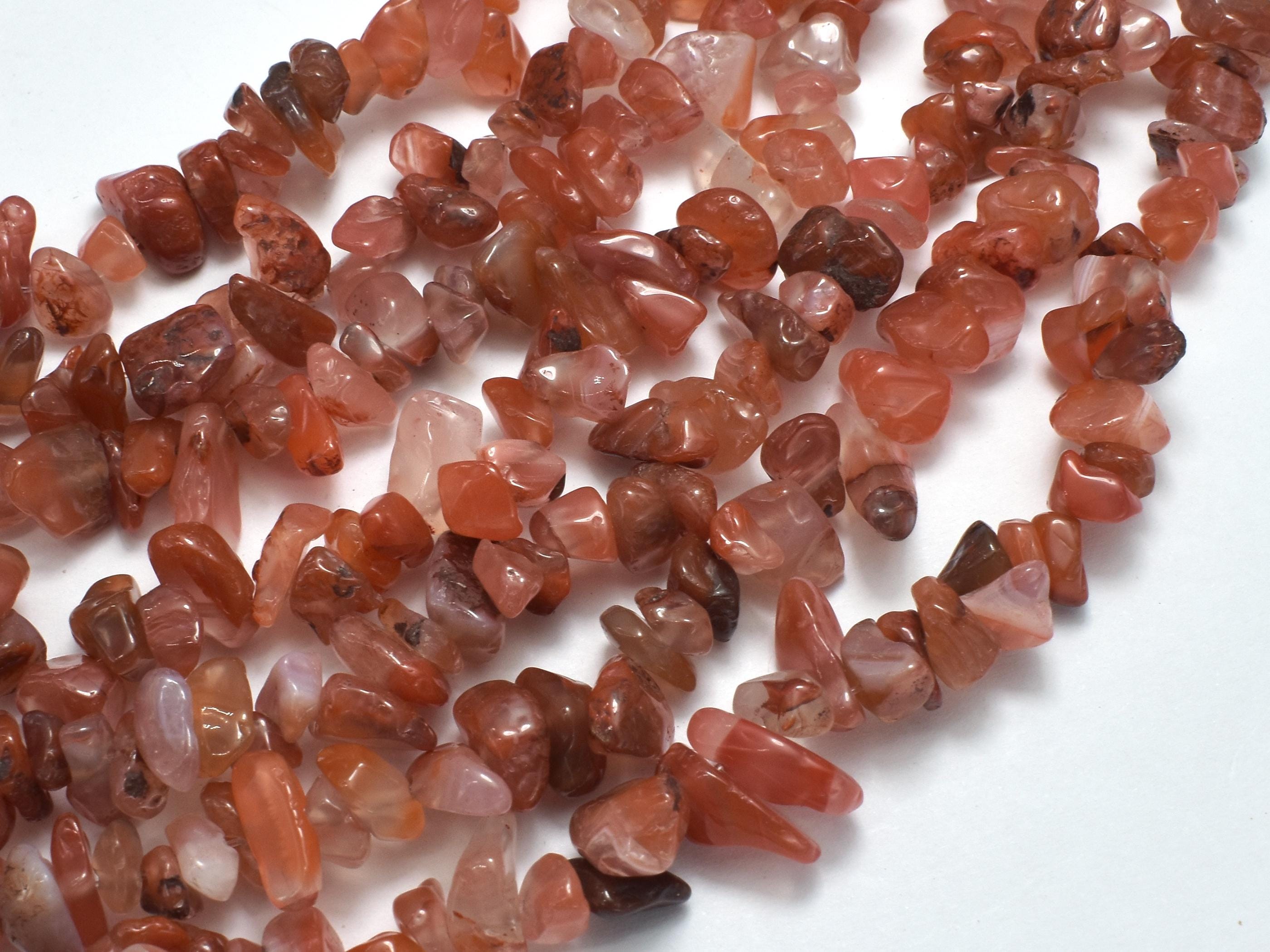 Carnelian Beads, 4-9mm Chips Beads, 30 Inch (182005001)