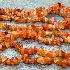 Carnelian Chip Beads, Carnelian Chips, 6mm Approx, 34 Inch Strand