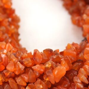 New Brand Natural Carnelian Uncut Chips Beads, Carnelian Chips Beads, 34 Inches Strand An Amazing Item