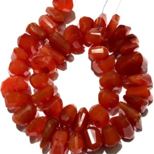 Rarest~~carnelian Unusual Shape Nuggets Beads Natural Orange Carnelian Faceted Nuggets Carnelian Gemstone Beads Carnelian Fancy Cut Nuggets