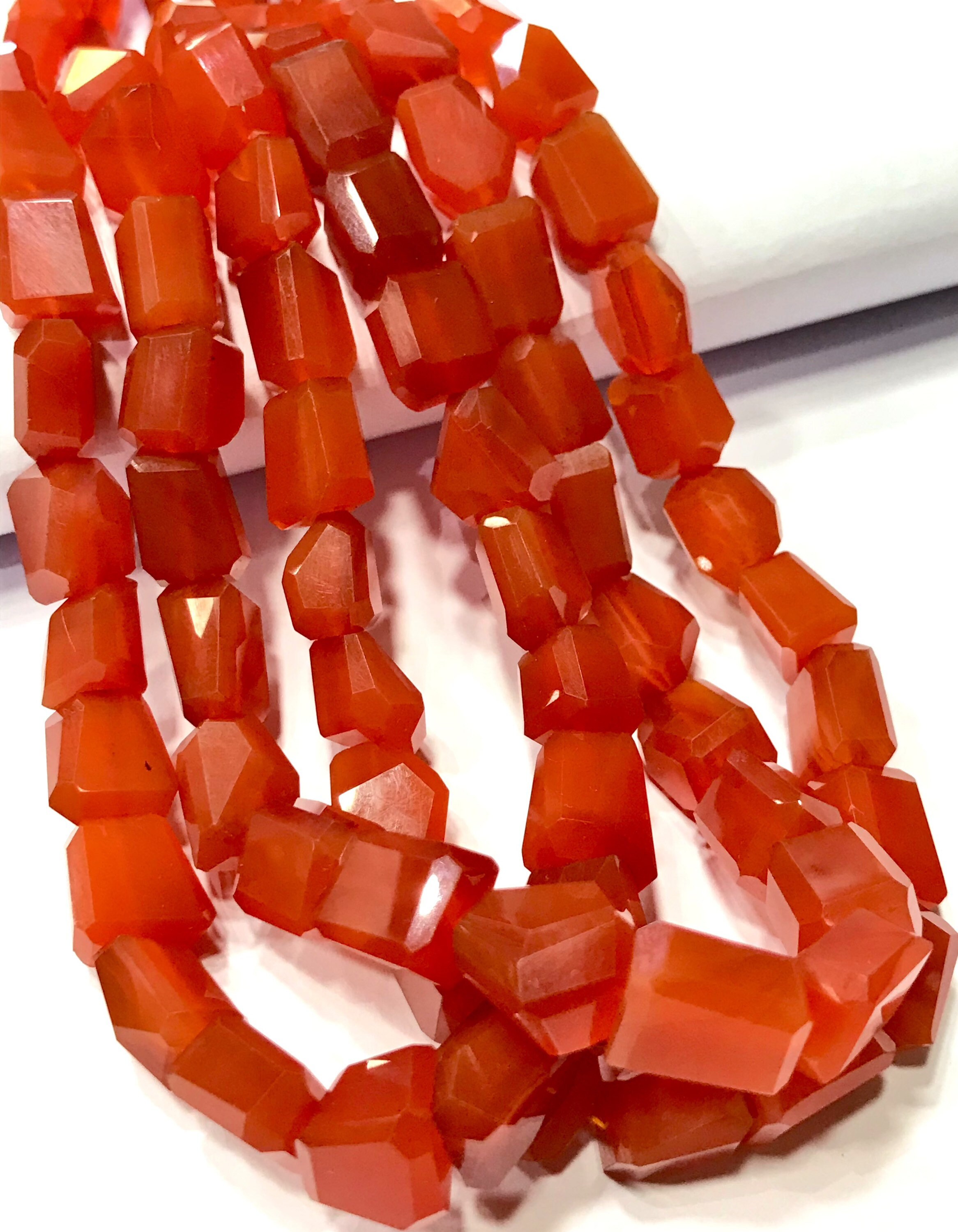 Top Quality~~orange Carnelian Faceted Nuggets Beads Carnelian Gemstone Beads Nuggets Natural Carnelian Laser Cut Nuggets Carnelian Nuggets