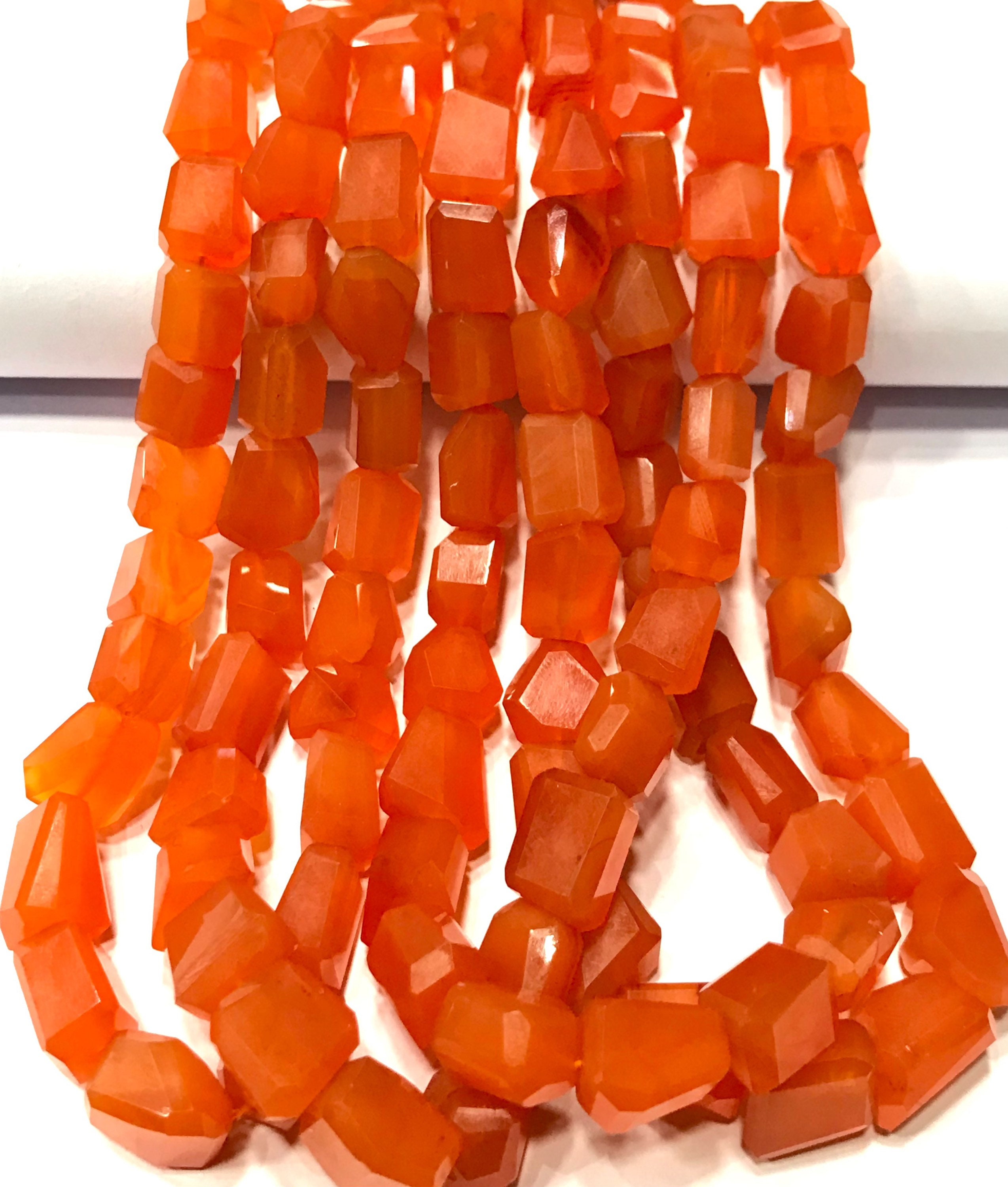Top Quality~~orange Carnelian Faceted Nuggets Beads Carnelian Gemstone Beads Nuggets Natural Carnelian Laser Cut Nuggets Carnelian Nuggets