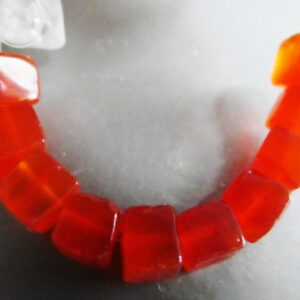 Carnelian cube 5mm beads -10 pcs accent gemstone -earrings jewelry making-craft natural beads
