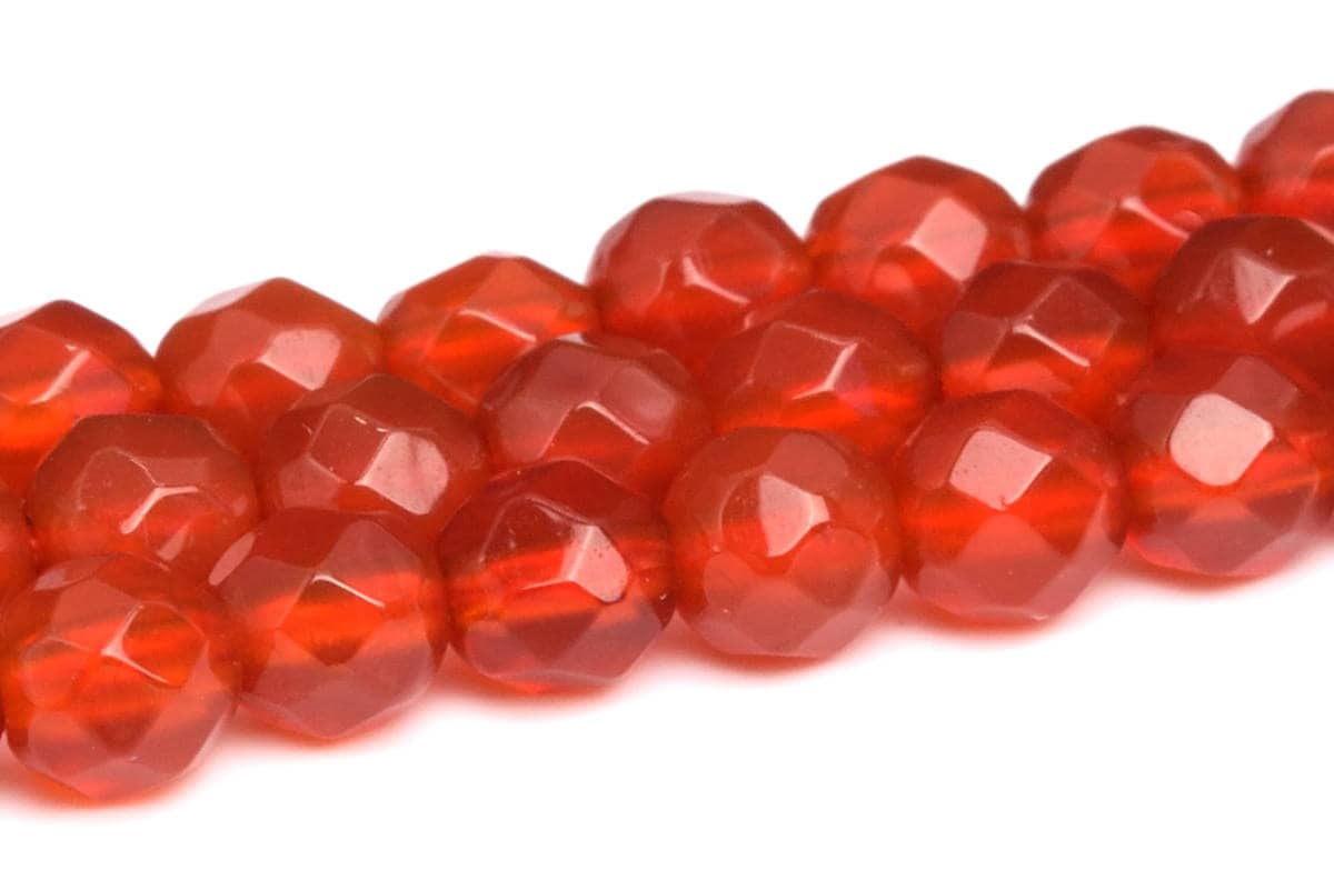 4mm Red Carnelian Beads Grade Aaa Genuine Natural Gemstone Faceted Round Loose Beads 15"/ 7" Bulk Lot Options (101969)