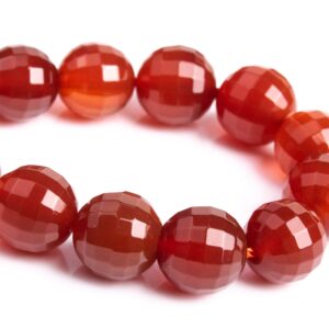 9-10mm Carnelian Beads Grade Aaa Genuine Natural Gemstone Micro Faceted Square Cut Round Loose Beads 7.5" Bulk Lot 1,3,5,10,50 (103116h-672)