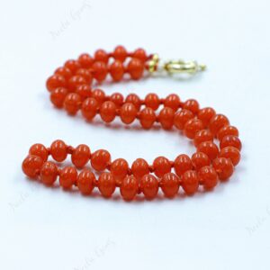 Hand-knotted Carnelian Quartz Necklace – Orange Rondelle Beads – Festival Jewellery, Boho Healing Stone Necklace Hand-knotted Carnelian Quartz Necklace – Orange Rondelle Beads – Festival Jewellery, Boho Healing Stone Necklace
