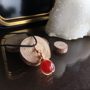 Minimalist Carnelian Necklace: Genuine Gemstone Jewelry Minimalist Carnelian Necklace: Genuine Gemstone Jewelry