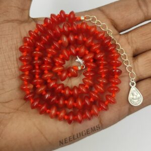 Orange Carnelian Necklace, Hand Knotted Natural Gemstone Jewelry, Fiery Red Orange Carnelian Silk Strand, Solar Plexus Boho Choker, Gift Her Orange Carnelian Necklace, Hand Knotted Natural Gemstone Jewelry, Fiery Red Orange Carnelian Silk Strand, Solar Plexus Boho Choker, Gift Her
