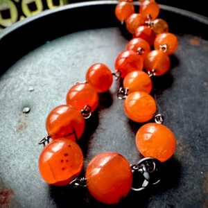 Carnelian Necklace, Carnelian, Orange Stone Necklace Carnelian Necklace, Carnelian, Orange Stone Necklace