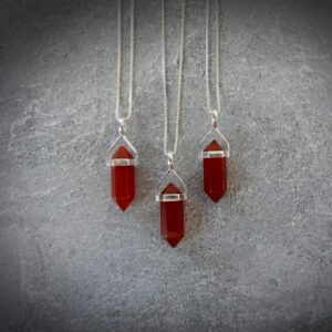 Carnelian Necklace, Real Carnelian Necklace, Carnelian Crystal Necklace, Raw Carnelian Necklace, Carnelian Jewelry, Gemstone Appeal, GSA