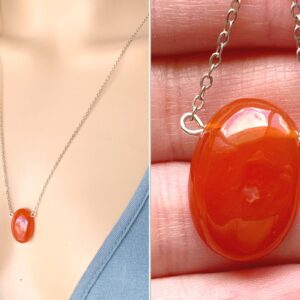 Carnelian Necklace Silver Or Gold, Red Stone Necklace, Real Carnelian Crystal Jewelry, Sacral Chakra Necklace, Birthday Gift Exact Stone Carnelian Necklace Silver Or Gold, Red Stone Necklace, Real Carnelian Crystal Jewelry, Sacral Chakra Necklace, Birthday Gift Exact Stone