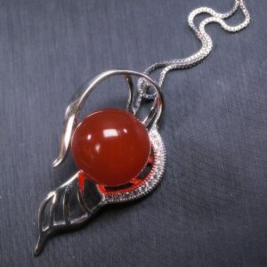 Sterling Silver Red Carnelian Necklace 925 Silver Flower Leaf Red Stone Energy Red Carnelian Jewelry #352 Sterling Silver Red Carnelian Necklace 925 Silver Flower Leaf Red Stone Energy Red Carnelian Jewelry #352