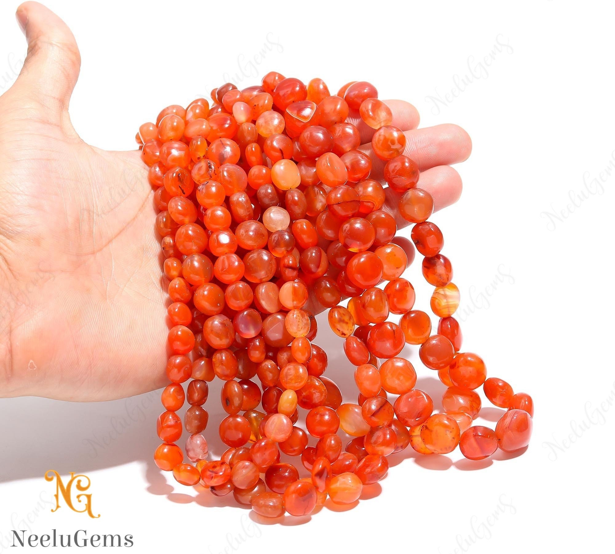 Aaa+ Orange Carnelian Smooth Coin Beads,natural Carnelian Briolette Coin Beads,15" Gemstone Beads For Handmade Jewelry
