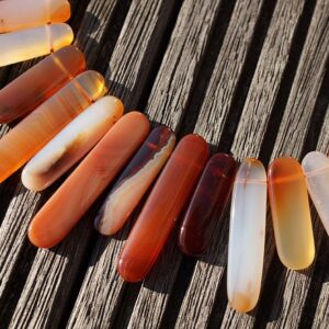 Carnelian freeform beads 8-10mm (ETB00651) Unique jewelry/Vintage jewelry/Gemstone necklace