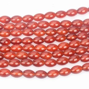 red carnelian smooth barrel beads - natural red gemstone 10x14mm beads - shiny barrel beads - top quality stone bracelet beads -loose beads