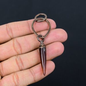 Electroformed Copper Carnelian Point Pendant, Handmade Jewelry Electroformed Copper Carnelian Point Pendant, Handmade Jewelry