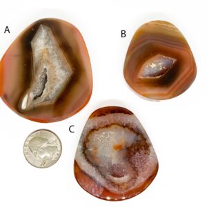 Natural Carnelian Geode Pendant. Large Geode Beads. Centerpiece. Pendant Stone. Vintage Stock From 2000