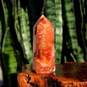 Carnelian tower - for creative energy & motivation - carnelian crystal