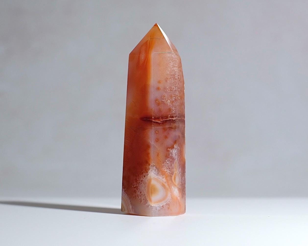 Carnelian Tower | Orange Carnelian Crystal Point