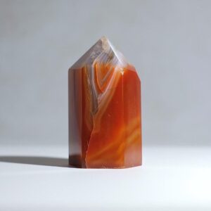 Carnelian Tower | Striped Carnelian Crystal Point