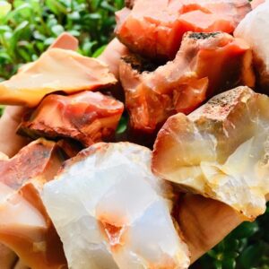 Raw Carnelian Crystal: Xs Rough Gemstone, Natural Mineral (1pc)