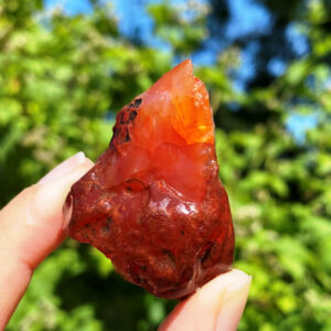 Raw Carnelia Crystal 1-3cm Orange Witchy Gem Stone Rough Stone Mineral Rock Gem By Elf Kendal