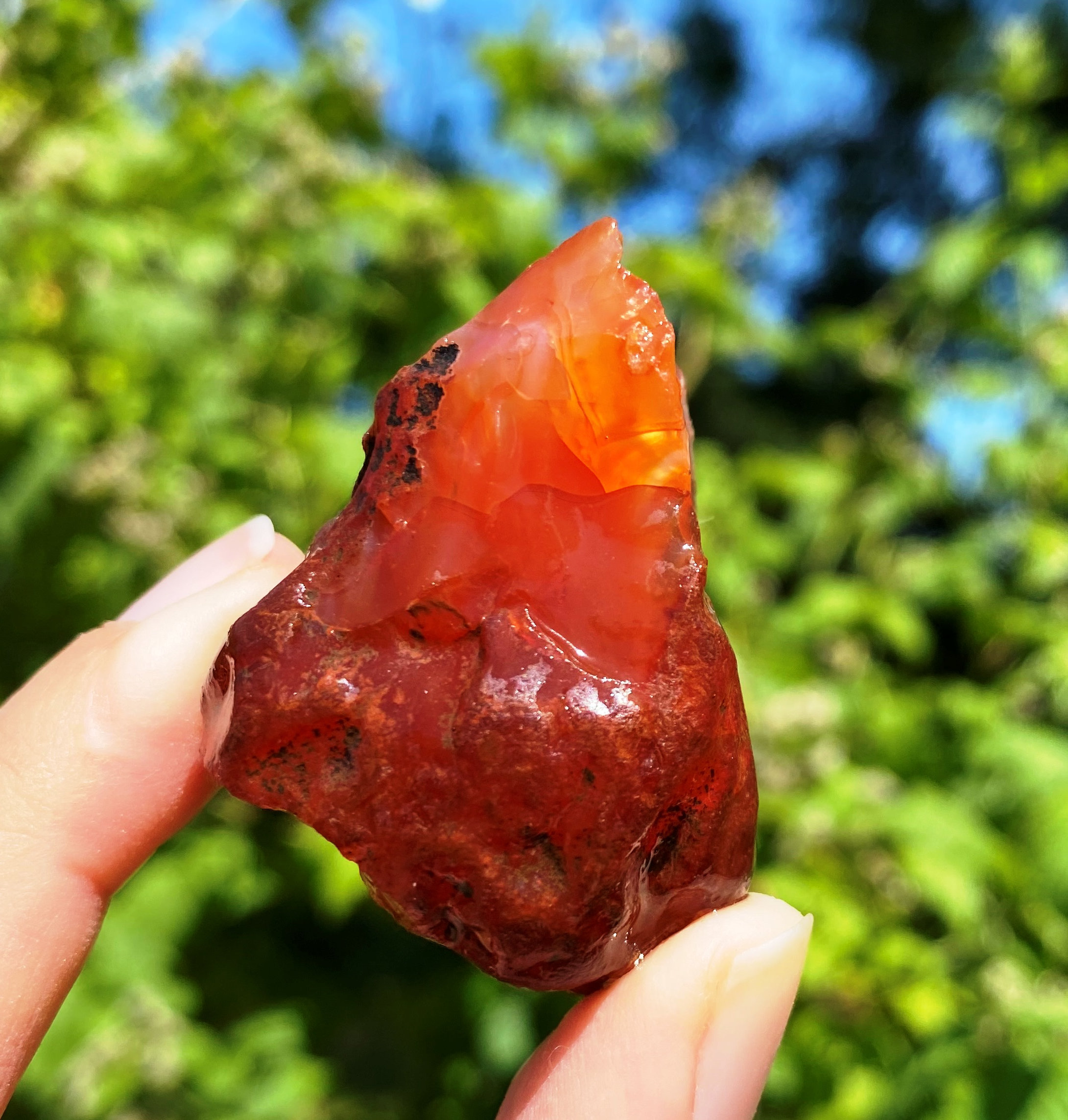 Raw Carnelia Crystal 1-3cm Orange Witchy Gem Stone Rough Stone Mineral Rock Gem By Elf Kendal