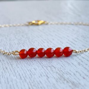 Red Gemstone Jewelry Raw Carnelian Anklet, Red Crystal Jewelry, July Birthstone Jewelry, Birthday Gift For Girlfriend, Mom, Daughter. Wife Red Gemstone Jewelry Raw Carnelian Anklet, Red Crystal Jewelry, July Birthstone Jewelry, Birthday Gift For Girlfriend, Mom, Daughter. Wife