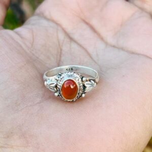 Natural Red Carnelian Ring, Designer Ring, Solid 925 Sterling Silver, Women Jewelry Natural Red Carnelian Ring, Designer Ring, Solid 925 Sterling Silver, Women Jewelry