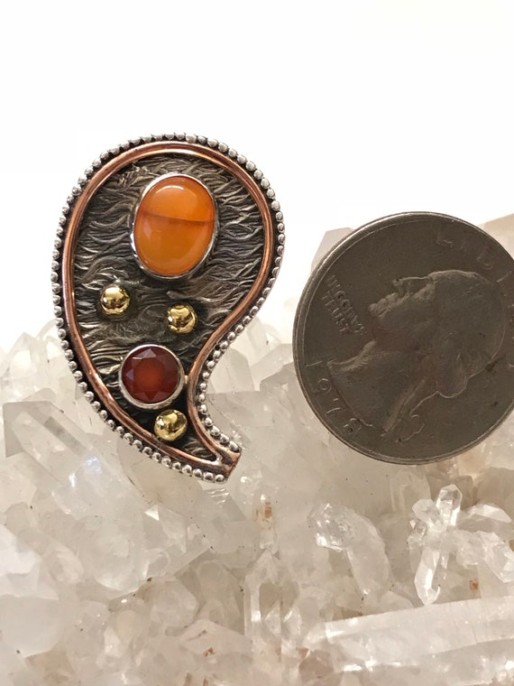 Carnelian Paisley Ring Size 6 Carnelian Paisley Ring Size 6