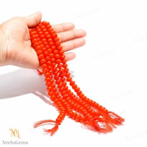 Aaa+ Orange Carnelian Smooth Rondelle Beads,8-9 Mm Carnelian Hydro Quartz Indian Cut Beads,16" Loose Gemstone Beads For Handmade Jewelry