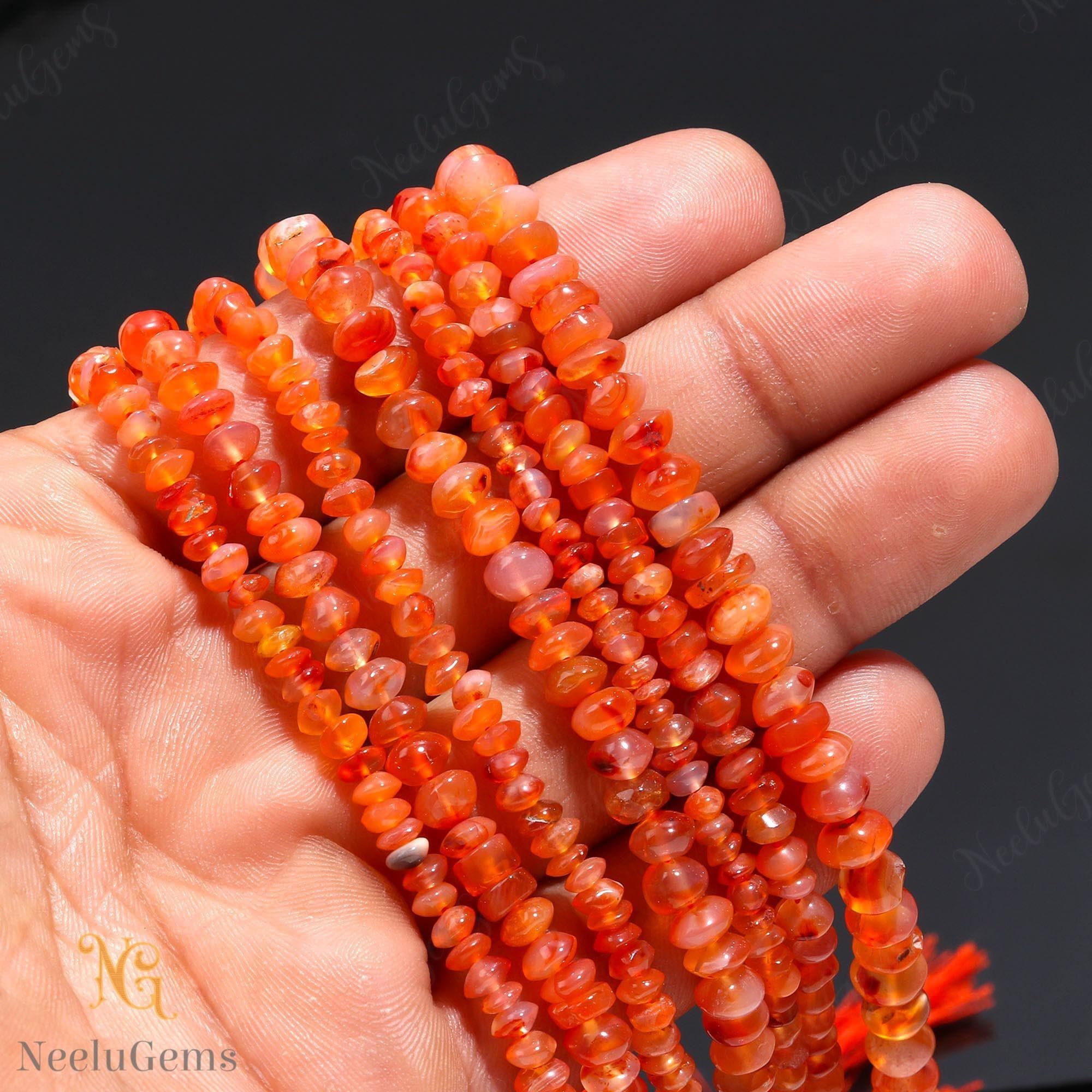 Aaa+ Orange Carnelian Smooth Rondelle Beads,4-5 Mm Natural Carnelian Quartz Indian Cut Beads,13" Loose Gemstone Beads For Handmade Jewelry Aaa+ Orange Carnelian Smooth Rondelle Beads,4-5 Mm Natural Carnelian Quartz Indian Cut Beads,13" Loose Gemstone Beads For Handmade Jewelry
