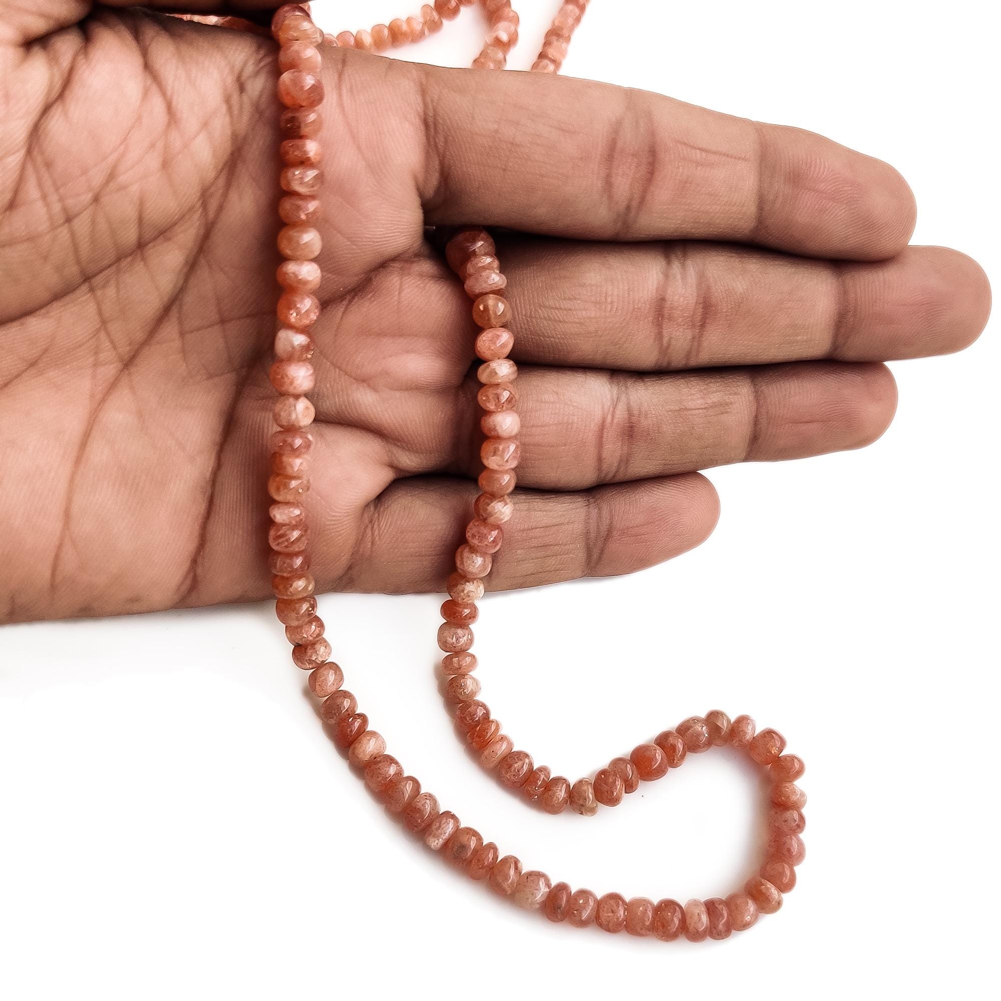 Carnelian Smooth Rondelle Beads, 6mm Round Carnelian Gemstone For Making Jewelry, 15 Inch Strand, Gde116