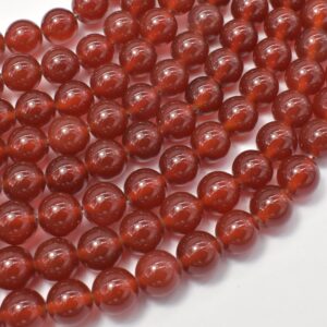 Carnelian, Round, 8mm (8.3mm), 15 Inch, Full strand, Approx. 48 beads, Hole 1mm, AA quality (182054003) Carnelian, Round, 8mm (8.3mm), 15 Inch, Full strand, Approx. 48 beads, Hole 1mm, AA quality (182054003)