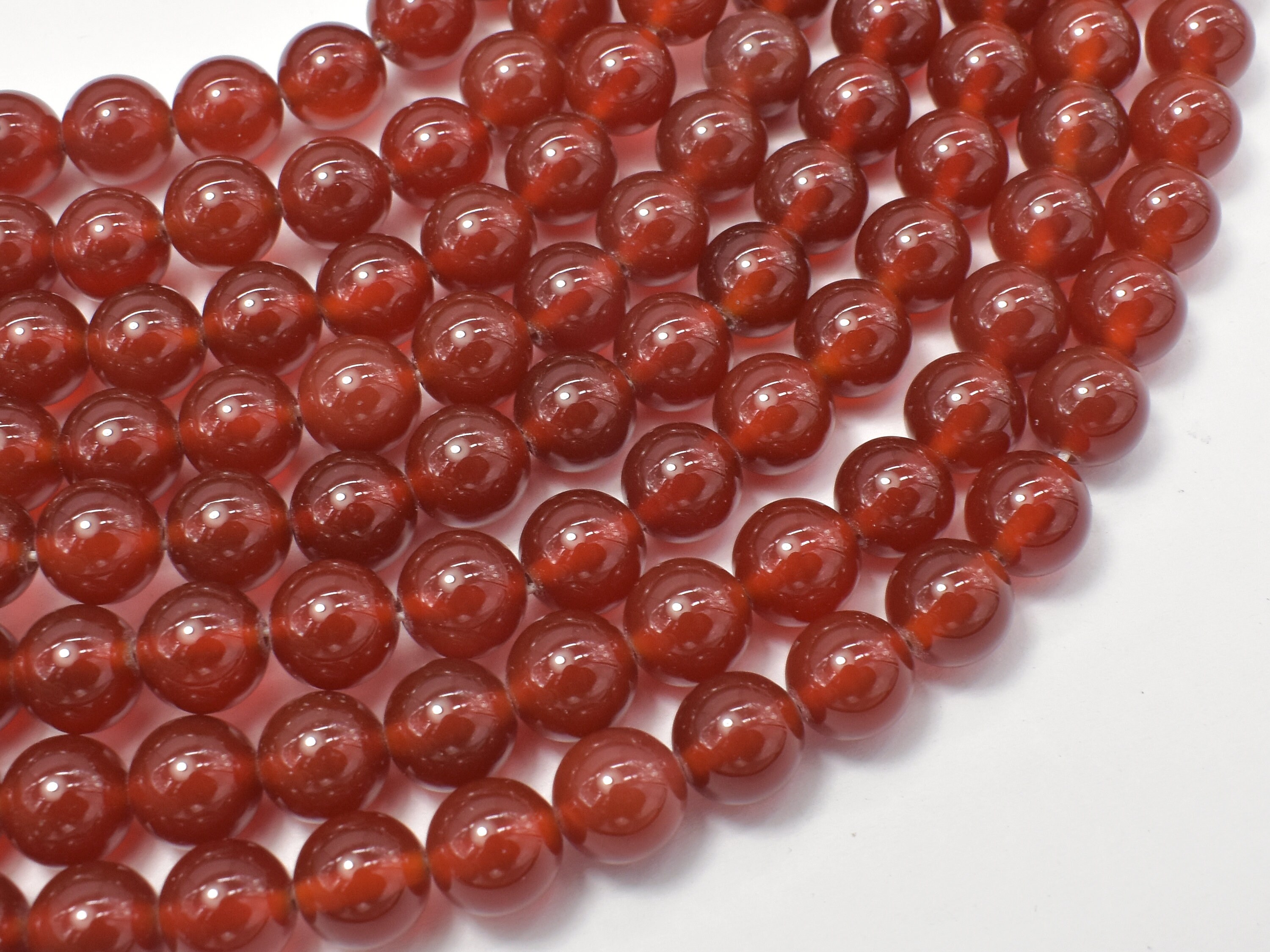 Carnelian, Round, 8mm (8.3mm), 15 Inch, Full Strand, Approx. 48 Beads, Hole 1mm, Aa Quality (182054003) Carnelian, Round, 8mm (8.3mm), 15 Inch, Full Strand, Approx. 48 Beads, Hole 1mm, Aa Quality (182054003)