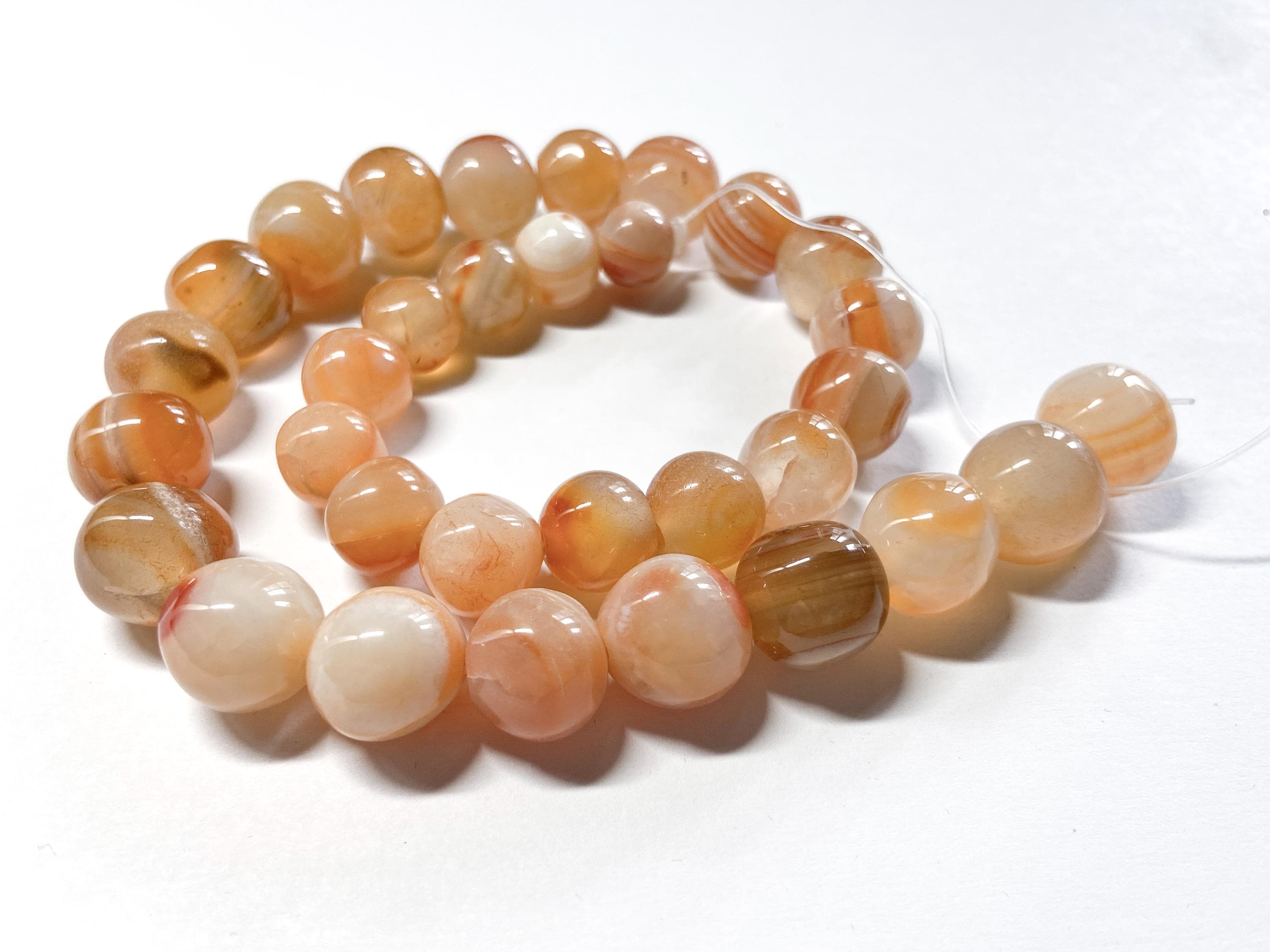 Banded Carnelian Irregular Round Beads 12 Mm-14 Mm. Natural Carnelian Stripe Beads.15.5'' Banded Carnelian Irregular Round Beads 12 Mm-14 Mm. Natural Carnelian Stripe Beads.15.5''