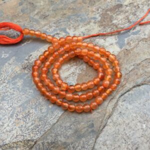 Round Carnelian Beads, 4mm, 13 inch strand Round Carnelian Beads, 4mm, 13 inch strand