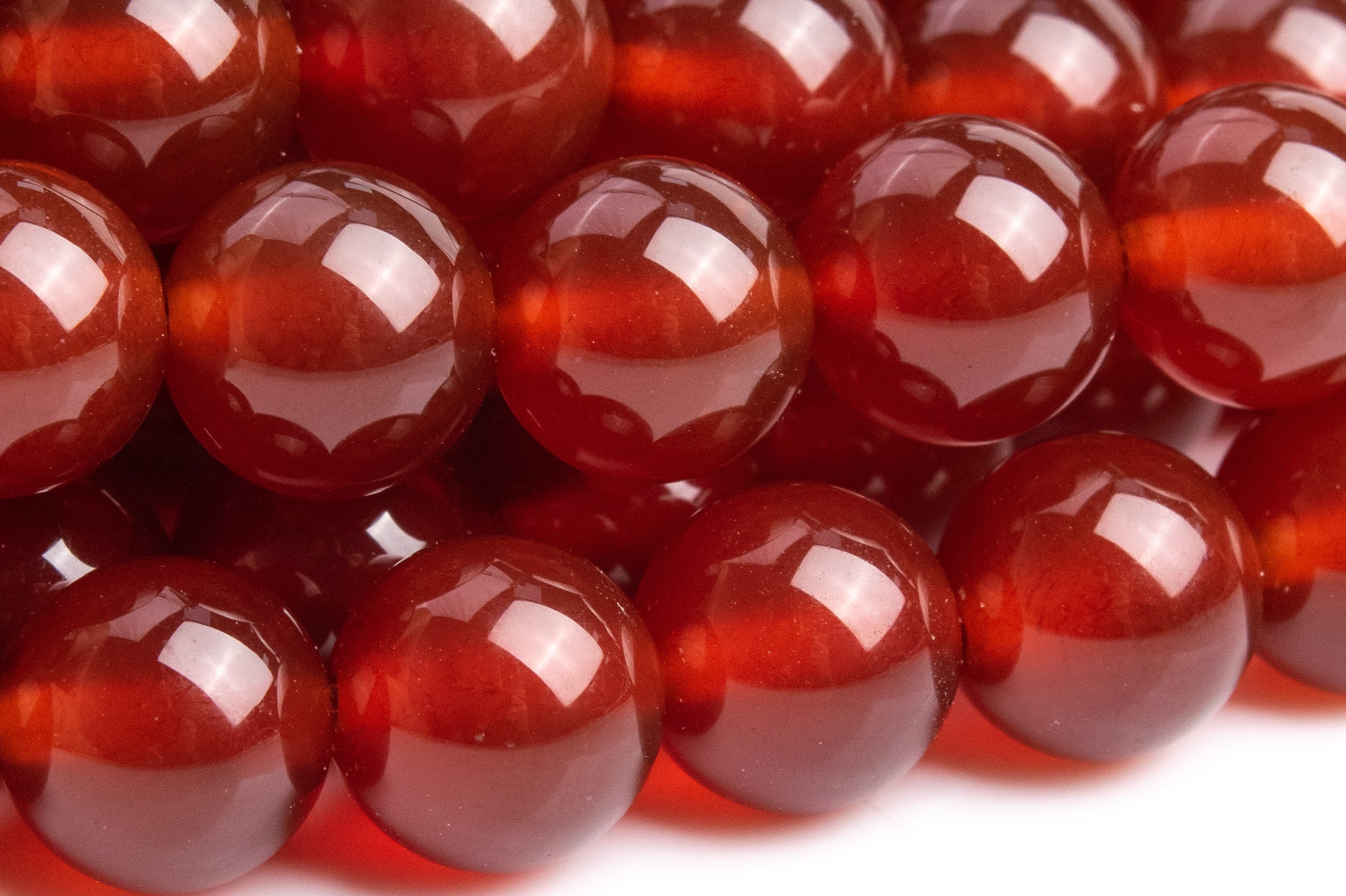 Genuine Natural Carnelian Gemstone Beads 8mm Red Round Aaa Quality Loose Beads (101106)