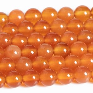 Genuine Natural Carnelian Gemstone Beads 4mm 6mm Orange Round Loose Beads Genuine Natural Carnelian Gemstone Beads 4mm 6mm Orange Round Loose Beads