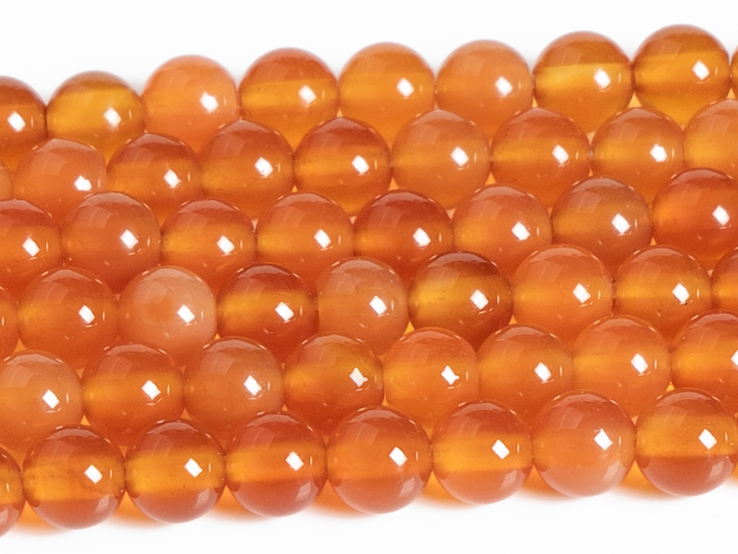 Genuine Natural Carnelian Gemstone Beads 4mm 6mm Orange Round Loose Beads Genuine Natural Carnelian Gemstone Beads 4mm 6mm Orange Round Loose Beads
