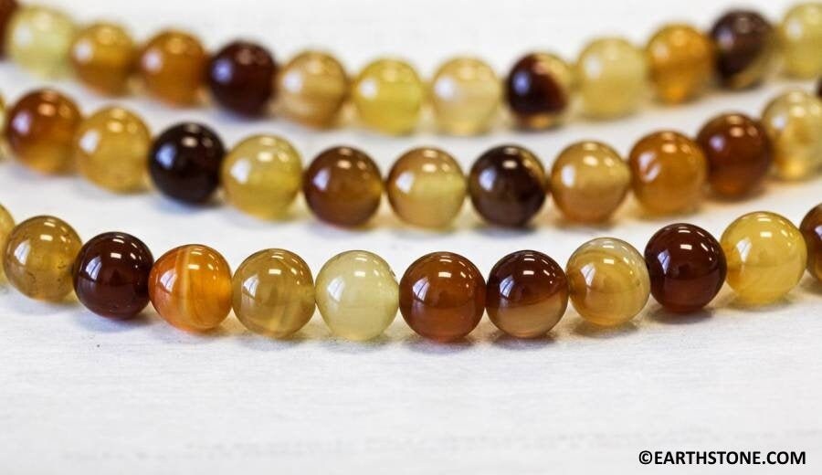 Natural Carnelian 13-14mm Round Beads 15.5" Strand Enhanced Natural Carnelian 13-14mm Round Beads 15.5" Strand Enhanced