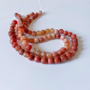 Natural banded carnelian Irregular graduated round beads 8- 10mm. Natural striped gemstone beads. Jewelry making. On Sale!!! Natural banded carnelian Irregular graduated round beads 8- 10mm. Natural striped gemstone beads. Jewelry making. On Sale!!!