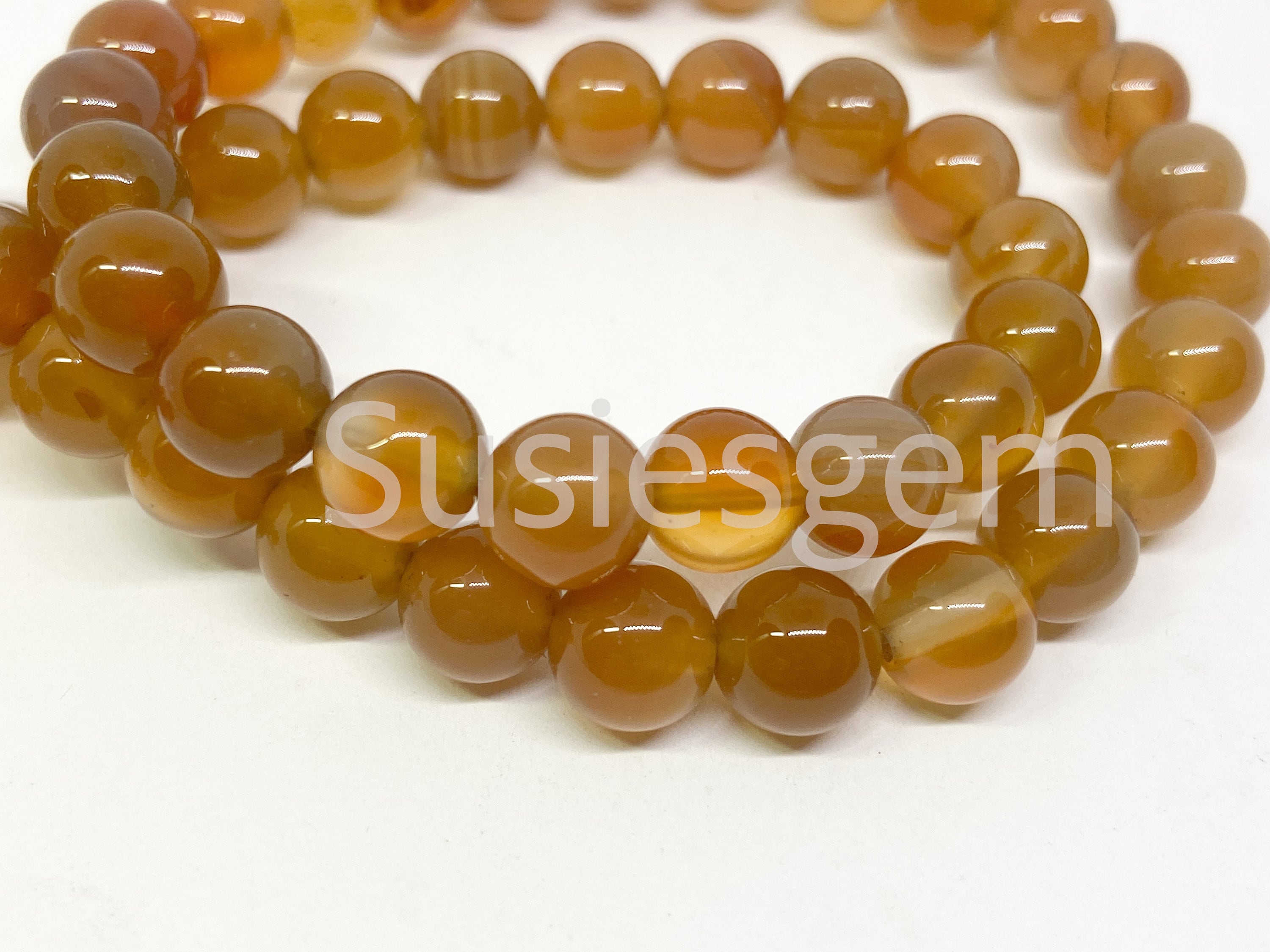 Natural Carnelian Round Beads 8mm. Red-brown Gemstone Beads. Diy Loose Beads 15.5''