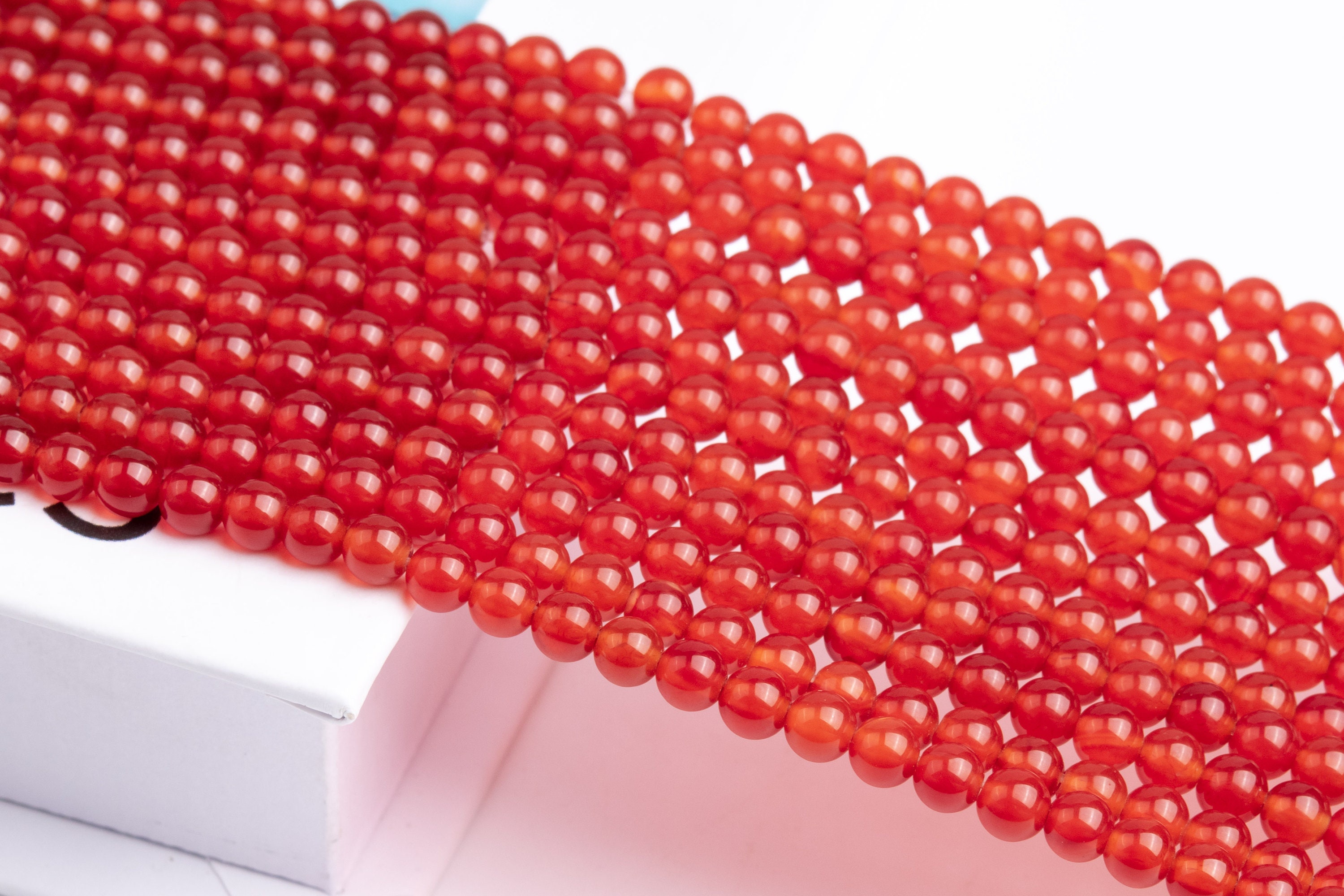 Natural Red Carnelian Gemstone Grade Aaa Round 4mm 6mm 8mm 10mm 12mm 15-16mm Loose Beads