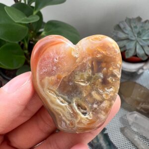 Australia Carnelian Heart Stone, Grounding Crystal, Motivation Decor