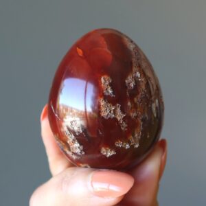 Carnelian Egg Red Fire Motivation Creativity Orange Stone